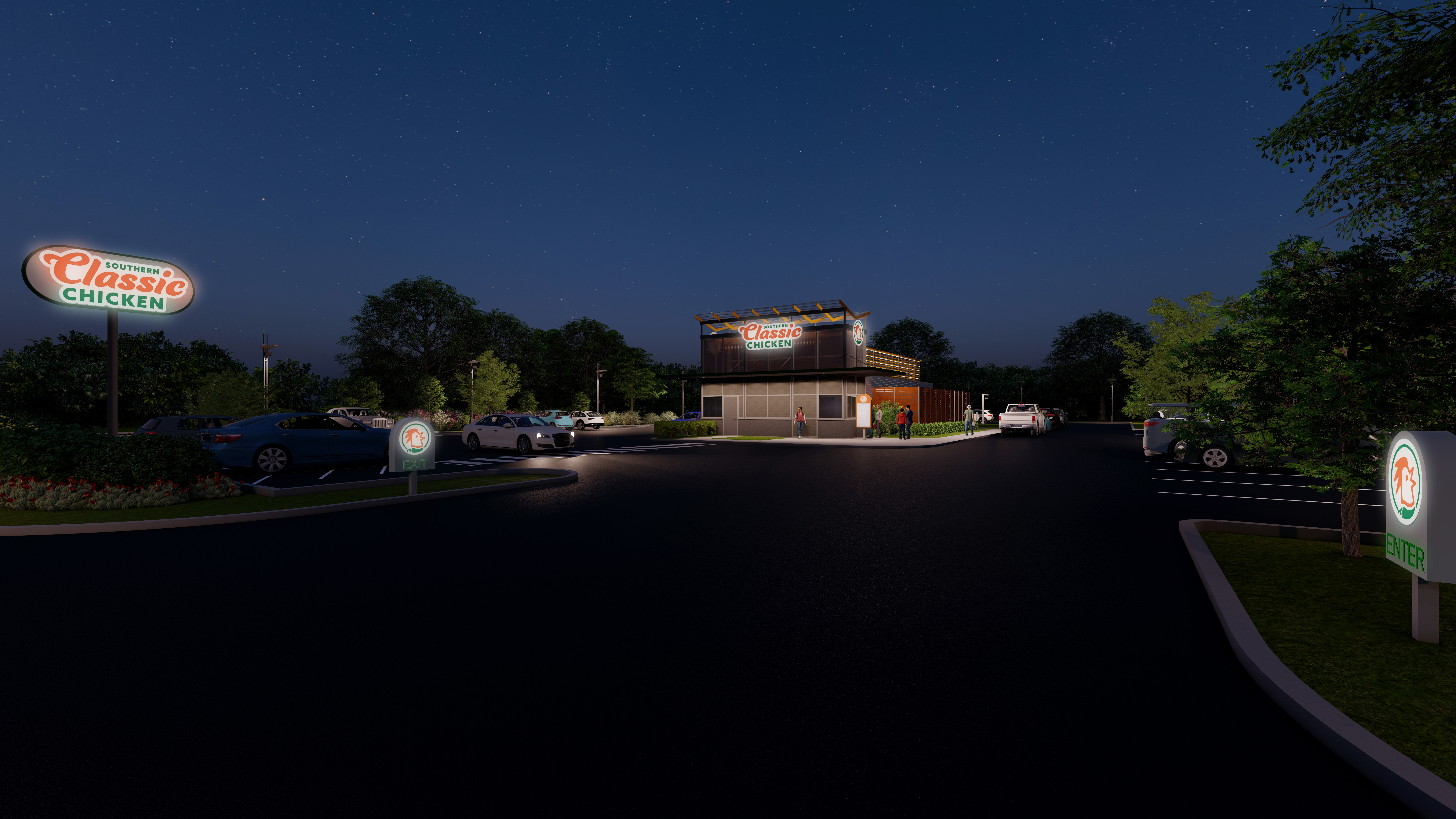 Southern Classic Chicken approach view